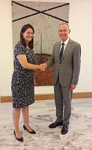 On the meeting of Ambassador of Russia to Greece A.Maslov with Minister of Education and Religious Affairs of Greece N.Kerameus (August 28, 2019)