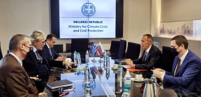 О встрече Посла России в Греции А.М.Маслова с Министром по вопросам климатического кризиса и гражданской защиты Греческой Республики Х.Стилианидисом